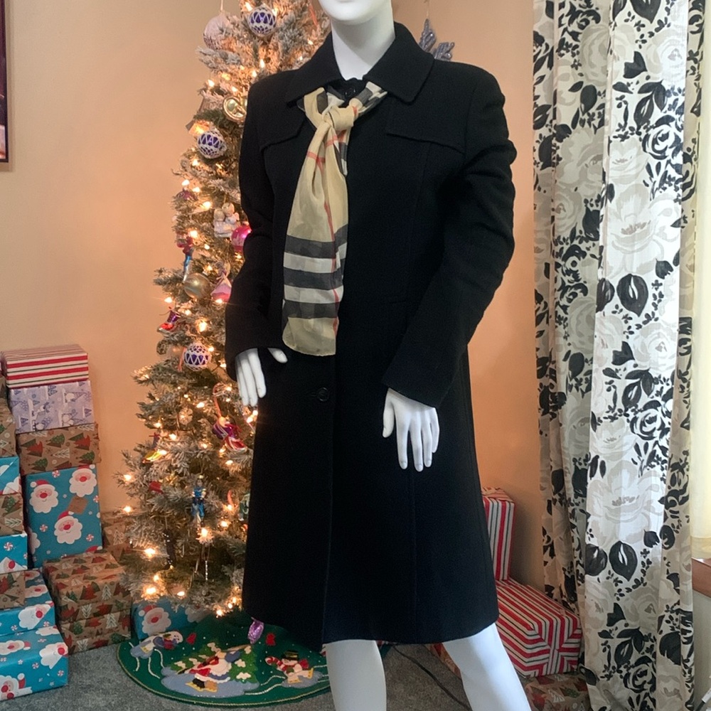 Kenneth Cole black wool winter trench size 4